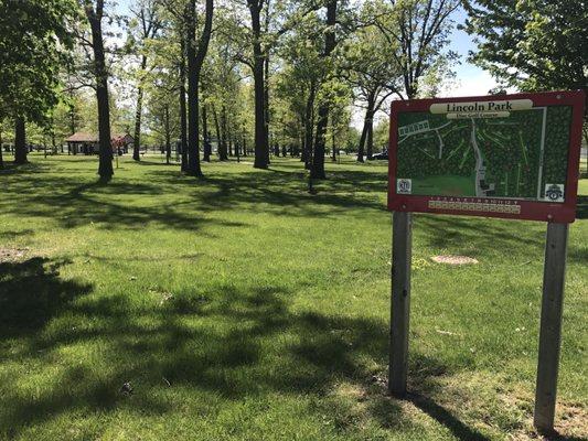 Info on disc golf course.