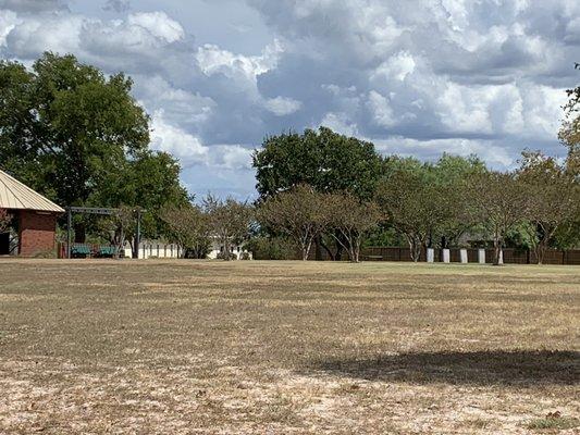 View of gravesites