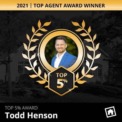 2021 Top Agent in Poplar Bluff Missouri. Top 5% recommended agent by Homesnap.