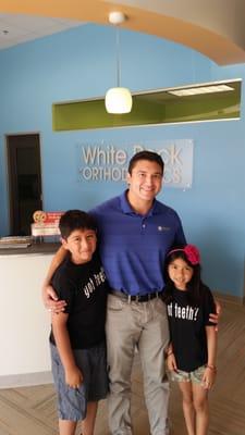 Jacob and Gianna with Dr. Ortega