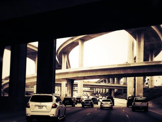 I-105 / I-110 Interchange - Los Angeles, Southern California