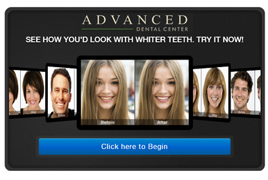 Want to see how you'd look with a whiter smile? Try our new online whitening simulator at www.louisvilleadvanceddental.com