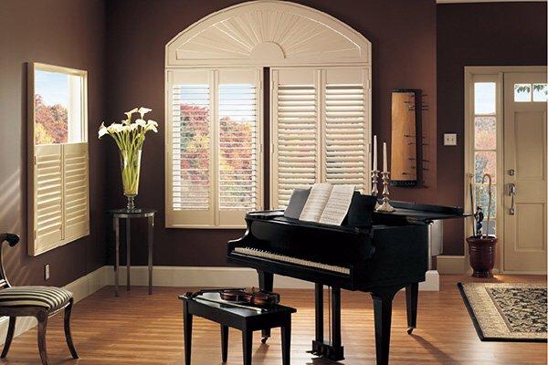 We do custom plantation shutters