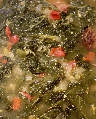 Collard Greens with bell peppers