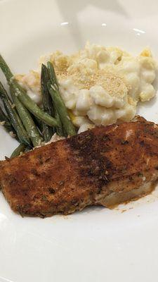 Seasoned roasted salmon