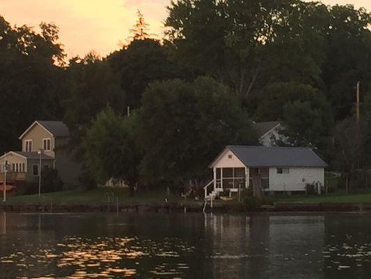 View of the studio from the lake.