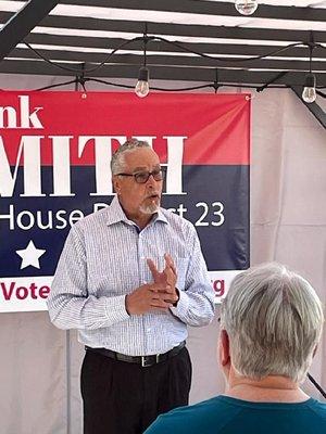 I was at a rally for Frank Smith running for district 23 and Albuquerque Tent furnished the tents for the event, Thank you