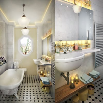 Functional small bathroom