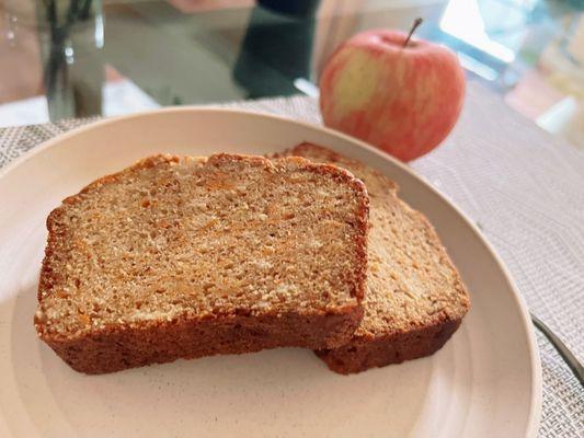 Apple Carrot Pound Cake (Full size slice)