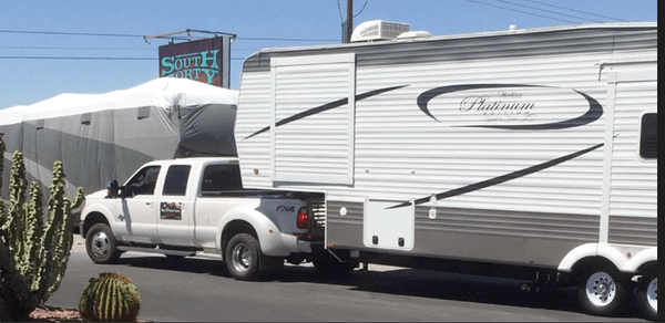 Large RVs are no problem for our experienced CDL drivers!