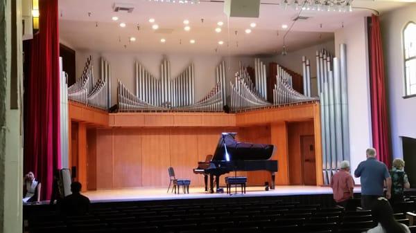 Hole Memorial Auditorium. Check schedules for artist series, choral and instrumental concerts, and student recitals.