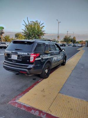 Norwalk Manor security guard parked in a fire lane in Buena Park for over 2 hours