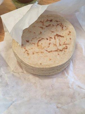 Fresh handmade tortillas available!