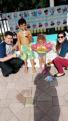 Fiesta del helado! The kids had a blast they had pinatas ice cream beverages pizza was very very fun