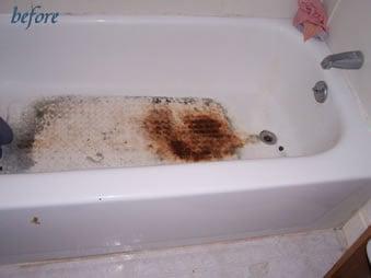 Bathtub before