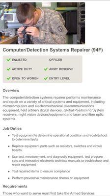 Computer detection systems repair