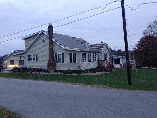 Installing new steel roofing   40 year warranty