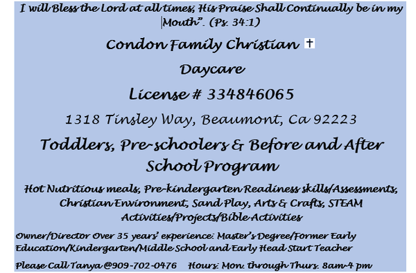 Condon Family Christian Daycare