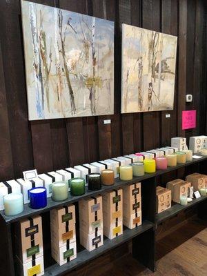 LAFCO candles and paintings by Peter Fowler