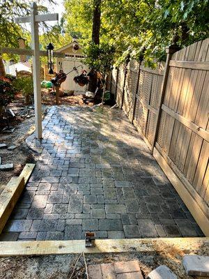 Paver patio