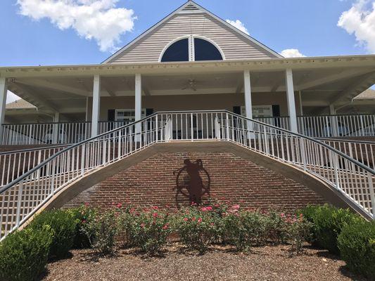 Expansive Southern style club house.