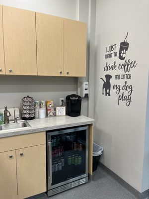 Coffee / drink station in the waiting room