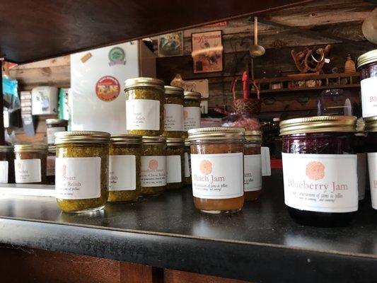 Local made jams and jellies!