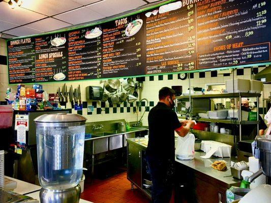 The restaurant within the store.