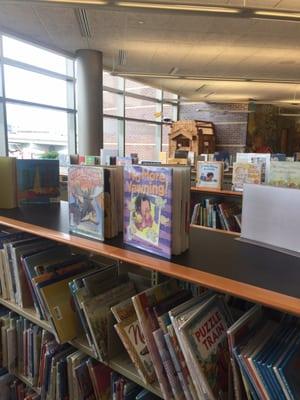 Childrens' book selection and reading fort