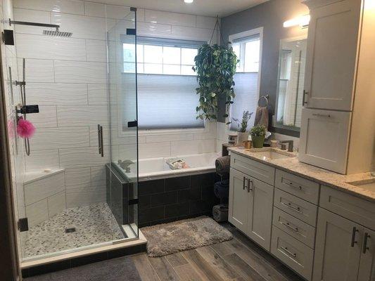 Master bathroom remodel.