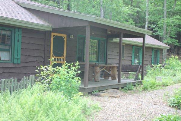 Birches Family Lodge, nestled in the woods, sleeps up to 8 people in comfort.