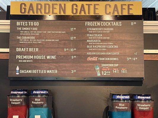 2021 Summer Nights Menu, Garden Gate Cafe, Busch Gardens, Tampa