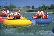 Bumper boats at Carousel Park Water & Fun Park.