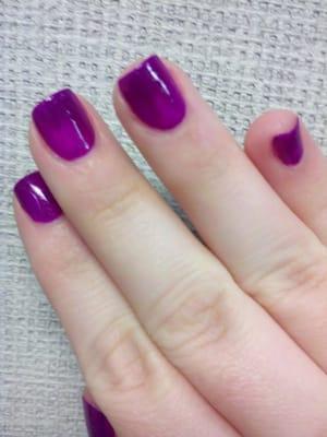 Second manicure. Different angle of right hand.