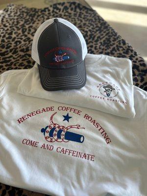 Custom t shirts and caps for company