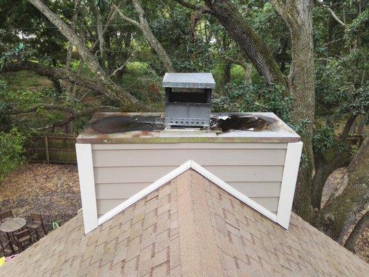 Old chimney cap