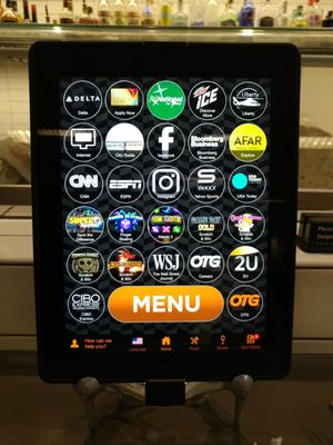 Touchscreen menu