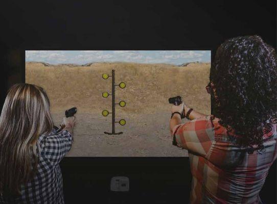 Test your shooting skills are virtual shooting ranges