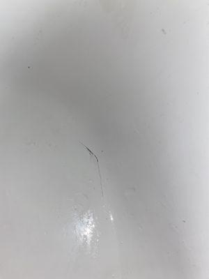 Crack on tub from away