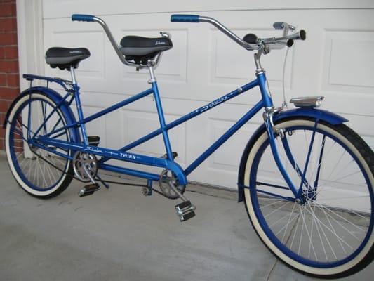 1973 Schwinn Tandem Deluxe Restored at Twins Bike Shop