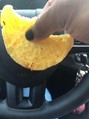 Frozen egg patty