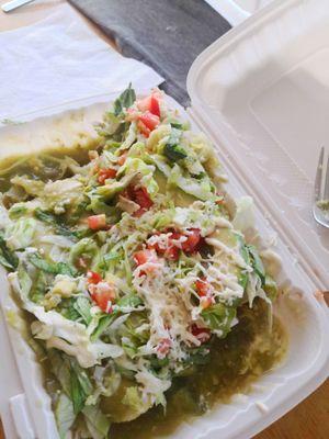 Enchiladas verdes