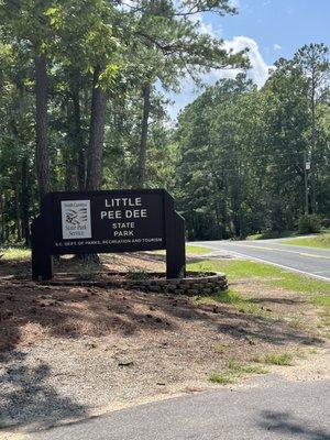 Entrance sign