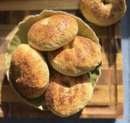 Our Onion Sourdough Bagels!