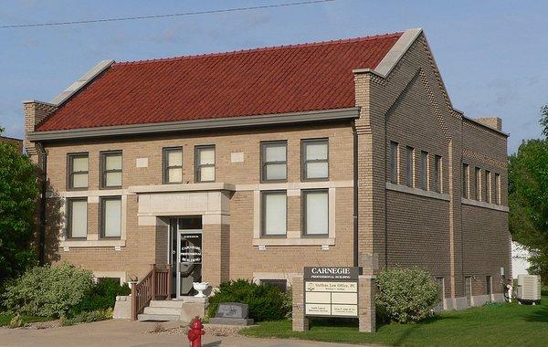 Historical Carnegie library building - now Steffens Law Office