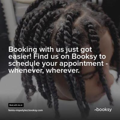 Book with me on booksy