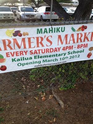 Farmer's Market Saturdays 4-8pm