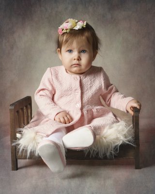 Fine Art Portrait Photography of a 10-Month-Old Baby Girl in Hillsdale, NJ