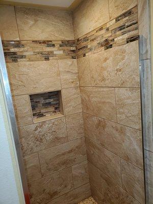 Shower remodel #3 near completion