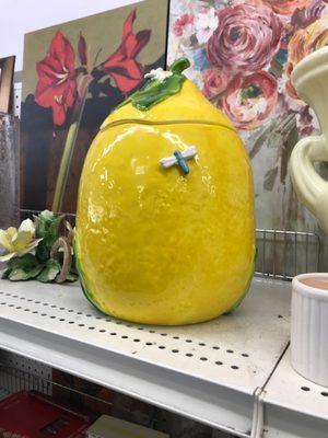 Cute lemon cookie jar